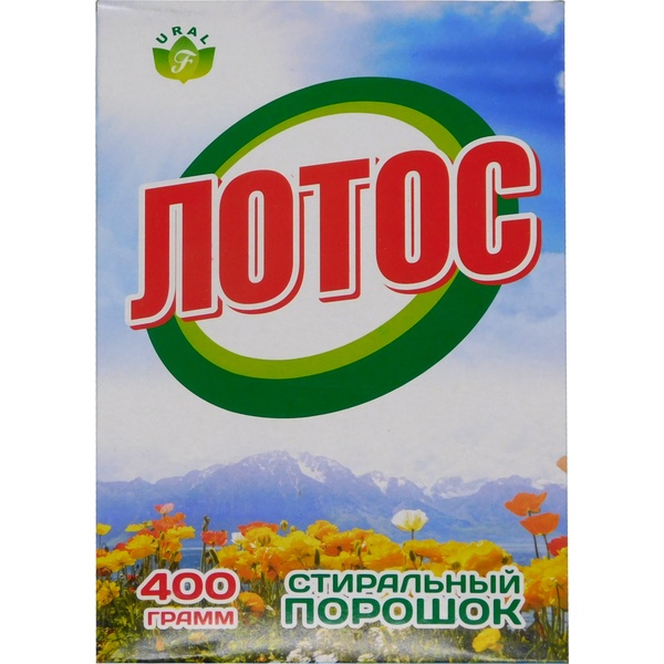 Порошок стиральный универсальный ЛОТОС Эконом, 400 г (к/к)