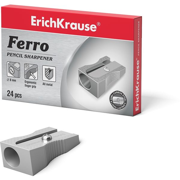 Точилка металлическая, 1 отв., ErichKrause Ferro