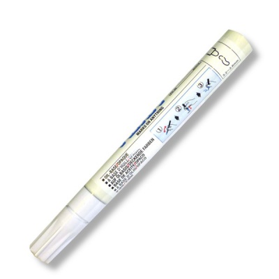 Маркер-краска UNI PX-20, белый, масл. основа, пулевидный н-к, 2.2-2.8 мм, алюм. корпус