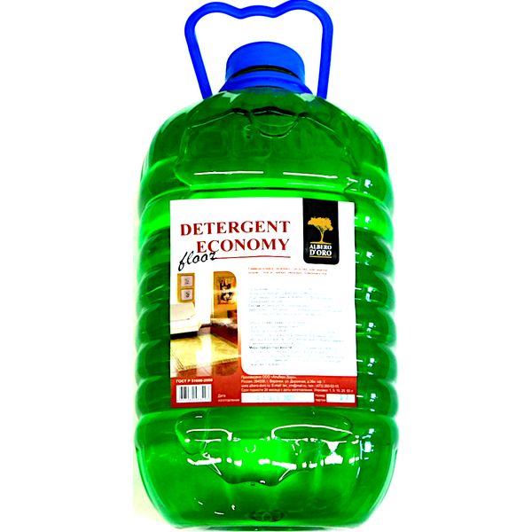 Средство для мытья полов Эффект полировки Albero D'ORO Detergent Economy Floor 5 л, ПЭТ