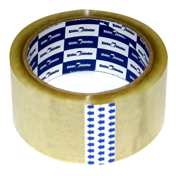 Лента клейкая упаковочная 50 мм * 66 м, BOPP 40 мкм, прозрачная, Klebebander