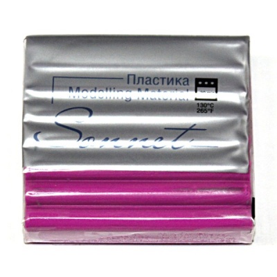 Пластика (полимерная глина) СОНЕТ, запекаемая, 56 г, цикламен