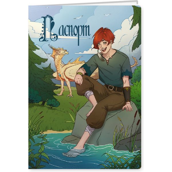 Обложка для паспорта PVC, КВАДРА-Принт Аниме   Акция!