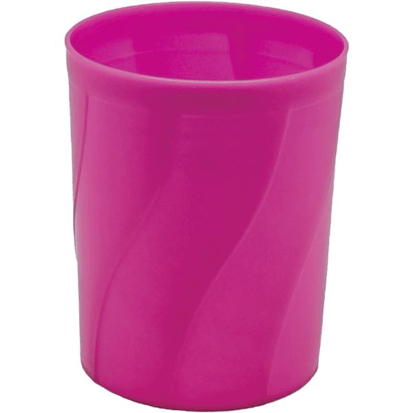 Стакан-органайзер deVENTE, пластиковый, круглый, рифление "волна", 98*80*80 мм, розовый