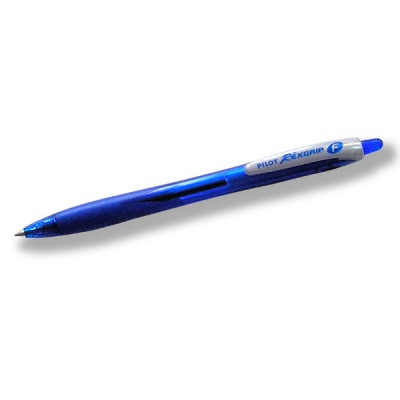Ручка шариковая автомат., синяя, 0.7 мм "игла", эрг. грип, тон. корпус, PILOT RexGrip