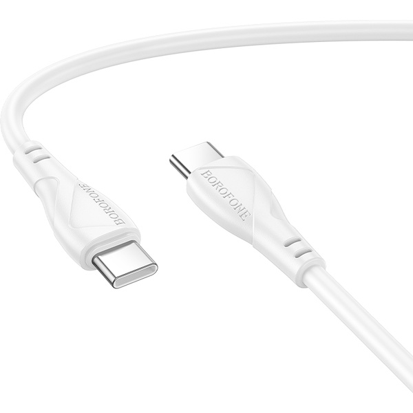 Кабель Borofone BX121 Type-C - Type-C 1.0 м 60W белый
